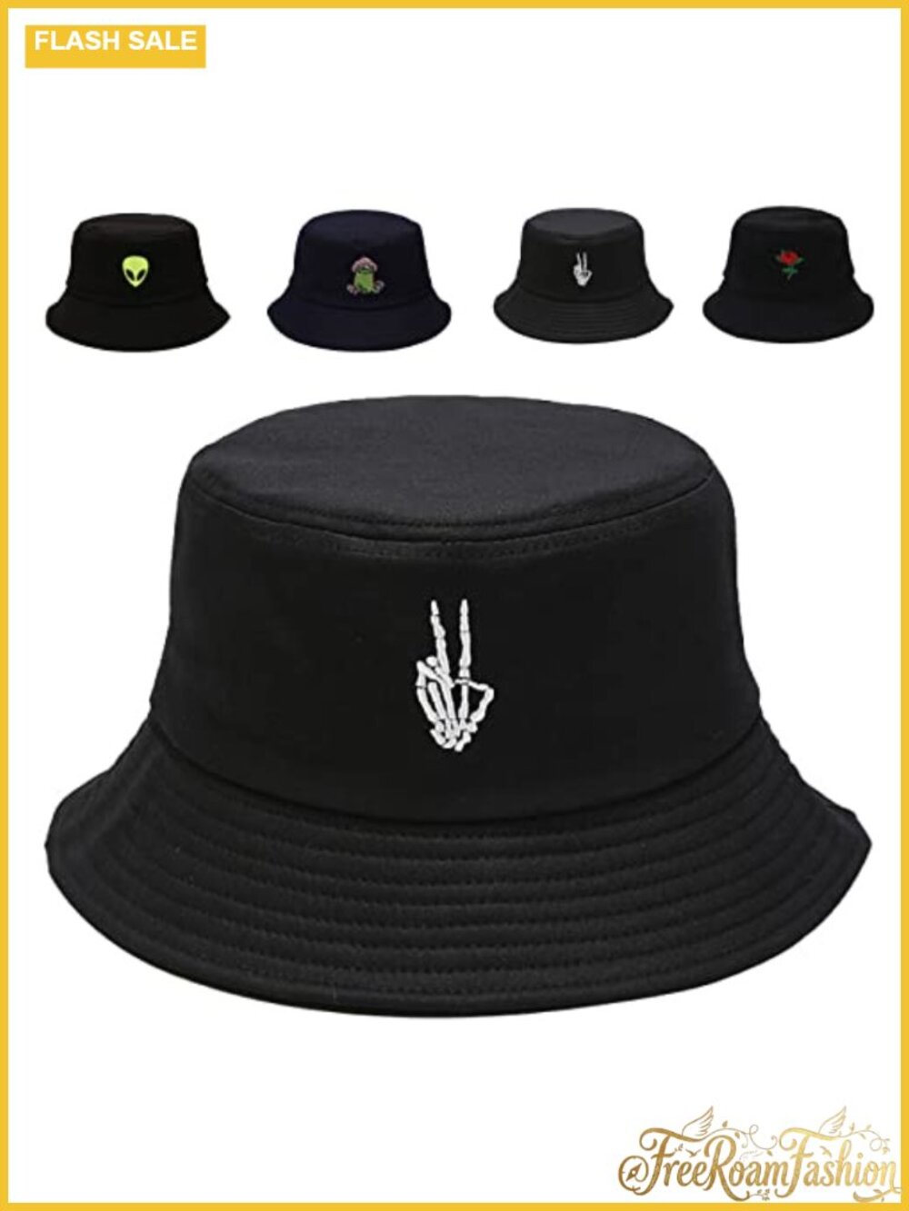 Cotton Bucket Hat Unisex Summer Travel Sun Beach Cap Outdoor Fisherman